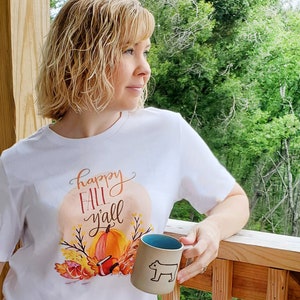 Happy Fall Y'all shirt, Fall Shirts, Fall Shirt for Women, It's Fall Yall, Cute Fall Shirts, Fall shirt, pumpkin shirt image 4