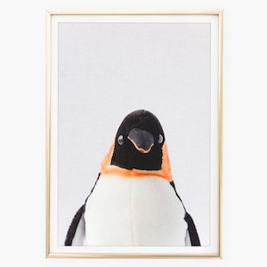 Penguin Prints, Baby Penguin Wall Art, Baby Shower Gift, Zoo Nursery Decor, Nursery Animal Print, Printable Zoo Animal, Digital Download