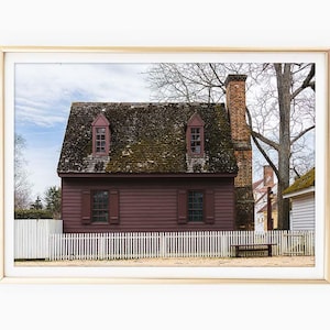 Colonial Williamsburg Print, Levingston Kitchen House, Williamsburg Photography, Virginia Art, Colonial Decor, Printable Photo Download
