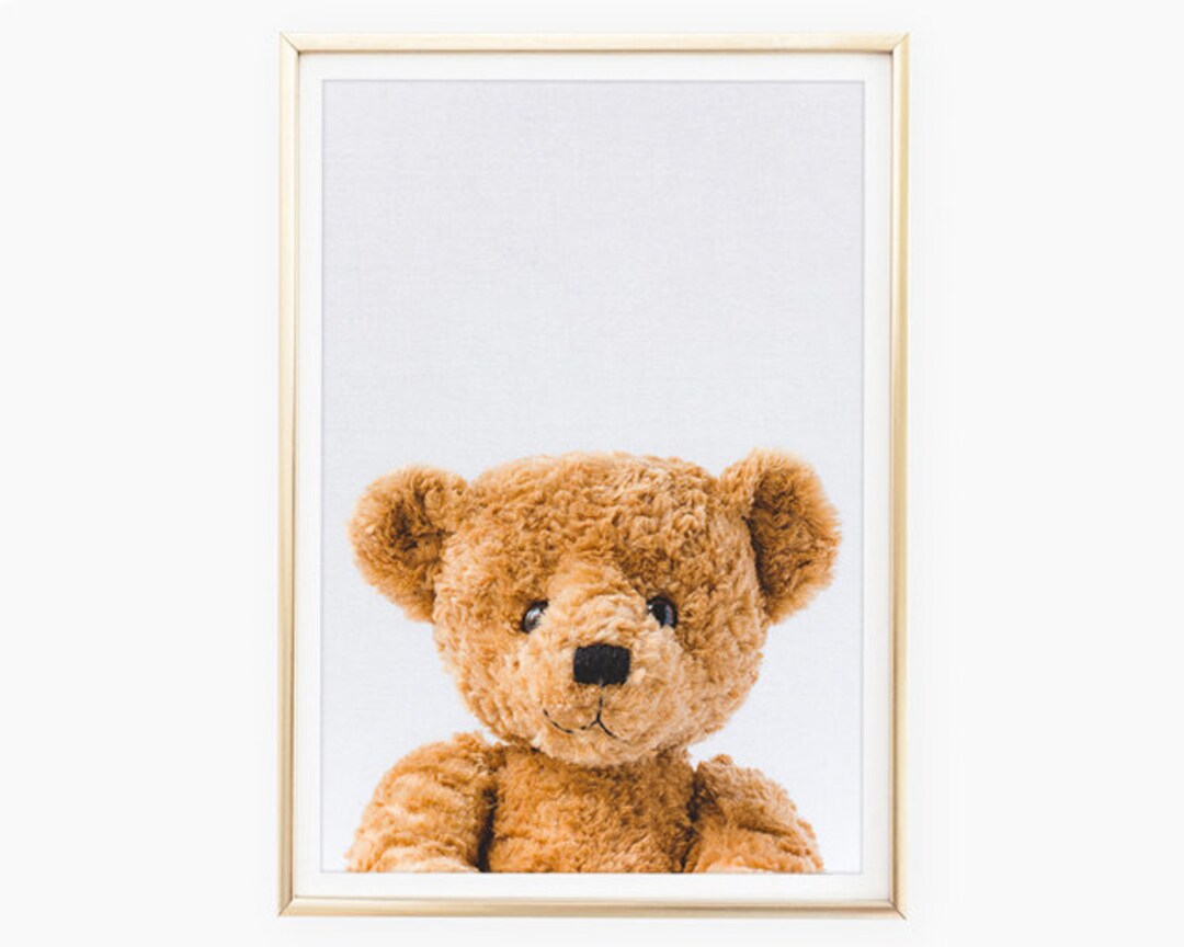Teddy Bear Prints Nursery Animal Art Kids Room Wall Art Boy - Etsy