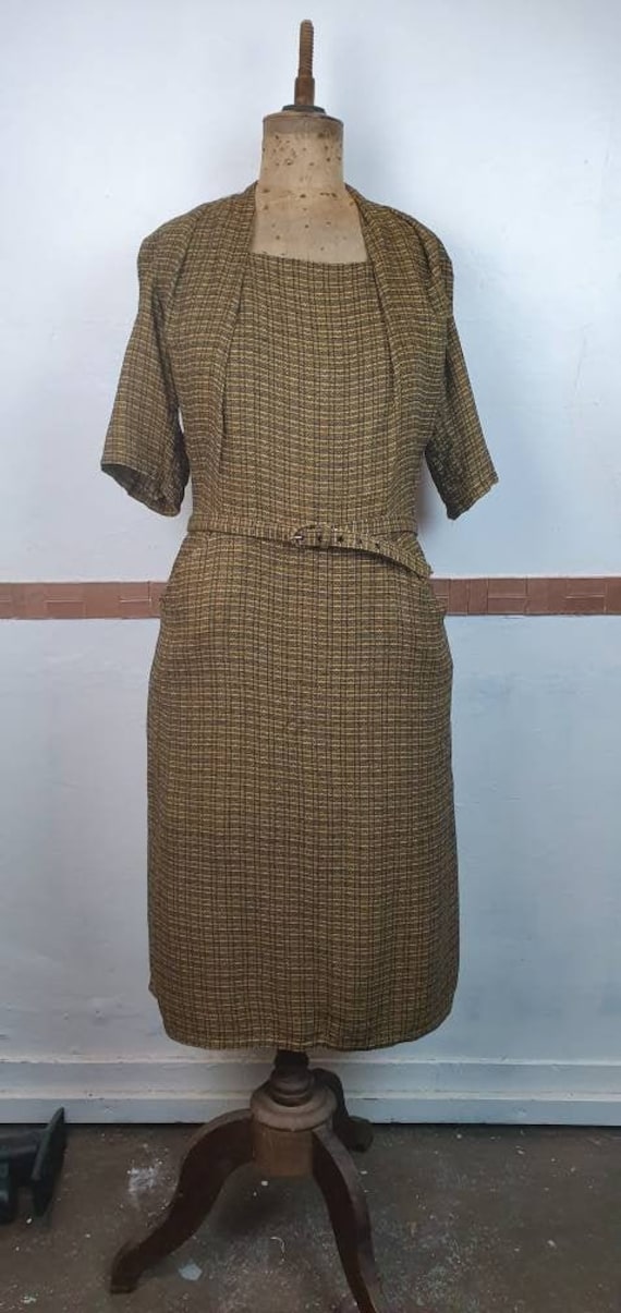 Vintage 1940s dress volup