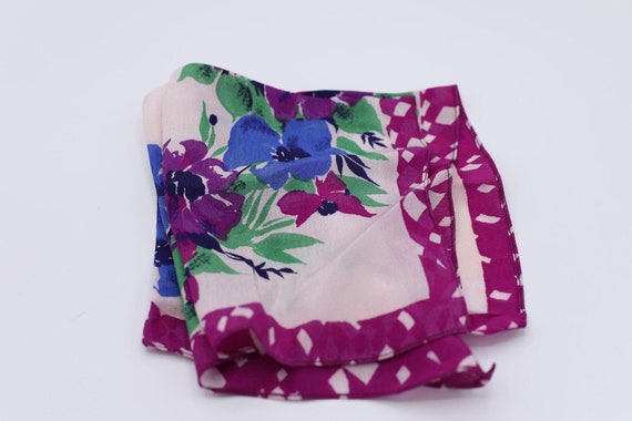 Vintage 1930s silk rayon pocket square