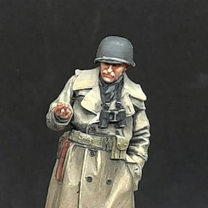Painted Miniature - US Infantry Officer (Resin Figure, Bodi Miniatures), Scale 1:35