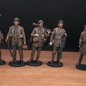 1/35 painted British Infantry, Somme Battle period, 1916 (5 fig.)