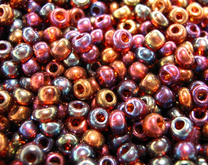 11/0 Round Colorful Metals,Miyuki Seed Beads. 16gms
