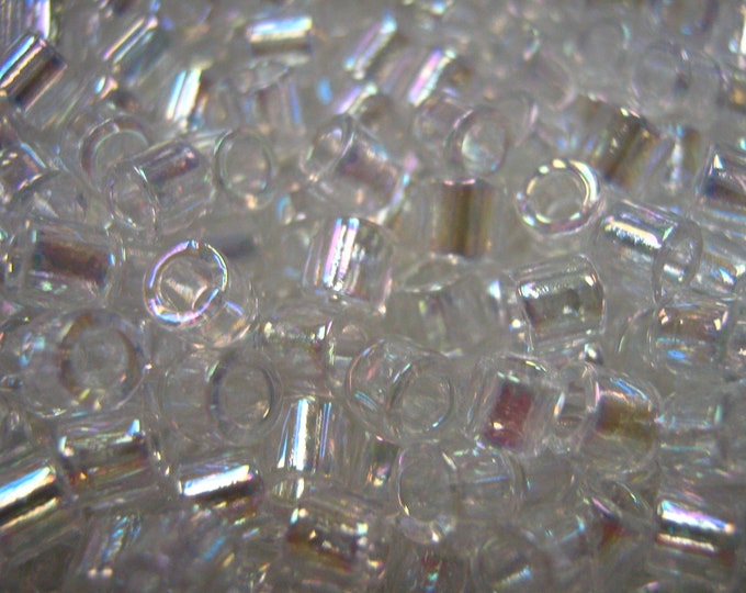 8/0 Silver lined Crystal Delica Seed Beads 7gms