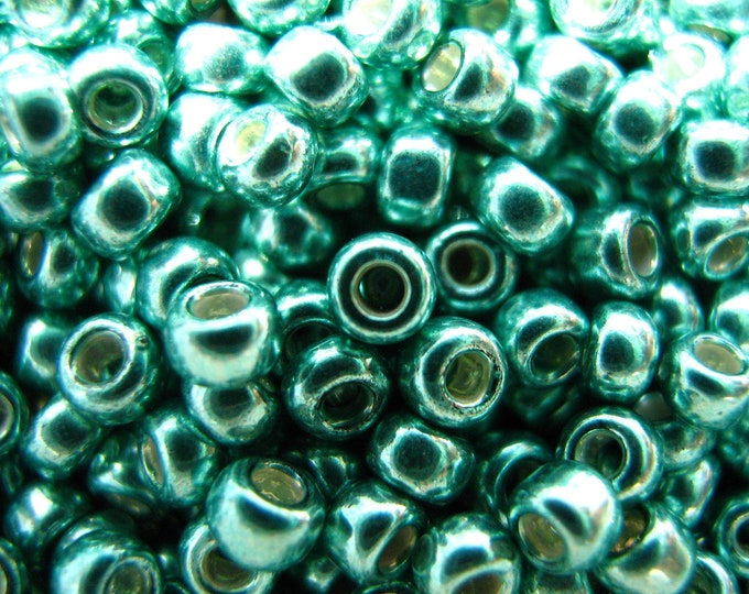 11/0 Round Galvanized turquoise color Miyuki Seed Beads 16gms