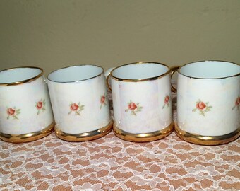 Porcelain Opalescent Espresso Mugs (4 PC)