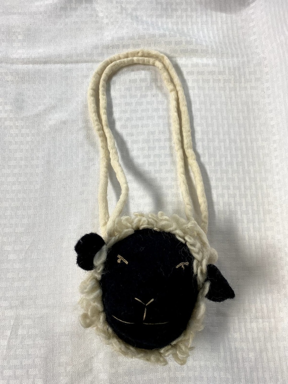 Small Wool Sheep Purse