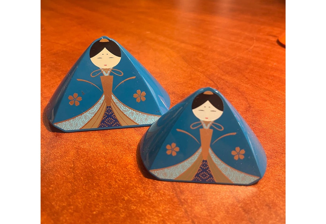 Pair of Matching Blue Asian Paperweight/figurines - Etsy