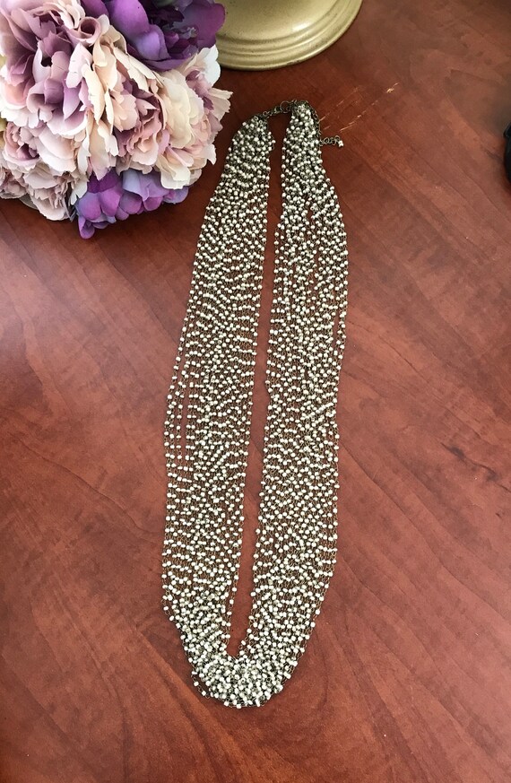 Vintage Multi-strand Beaded Necklace - image 2