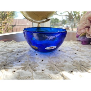 Blue Glass Candy Dish