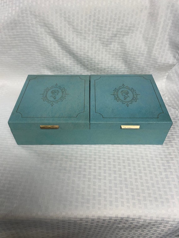 Vintage Aqua Jewelry box