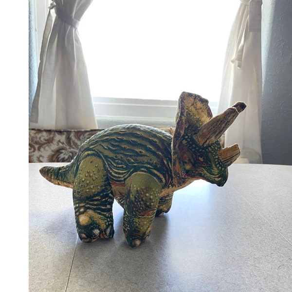Vintage ACE Jurassic Park Triceratops Dinosaur Stuffed animal