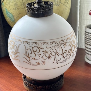 Vintage White Frosted Ceiling light fixture