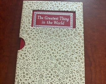 Vintage The Greatest Thing in the World by Henry Drummond (Floral Sleeve Case)