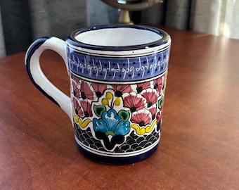 Hand Painted Mexican Talavera ArtCoffee Mug