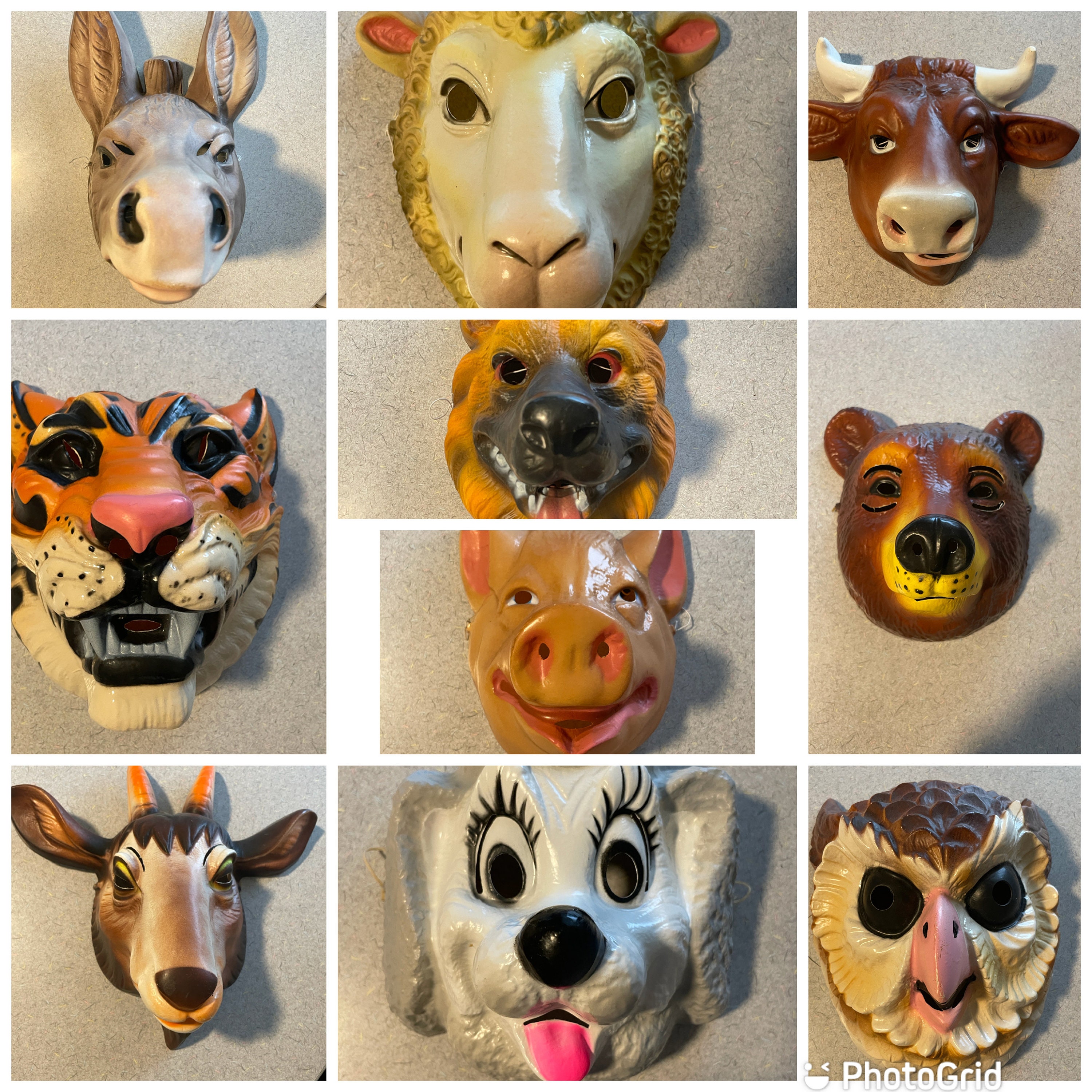 Assorted Vintage Plastic Animal Masks sold Iseparately - Etsy Assorted Vintage Plastic Animal Masks sold Iseparately - Etsy