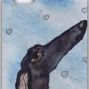 HANDYHÜLLE – „Greyhound“ – Whippet Lurcher liebenswert bezaubernd