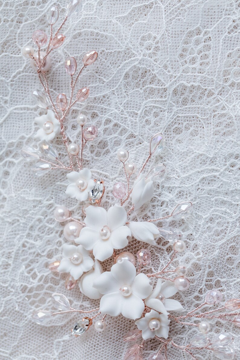 Teyglen Blattperlen Stirnband – Handgefertigter Haarschmuck Für Hochzeit, Braut & Blumenmädchen, 40 Cm, Gold