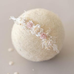 Boho Baby Headband with Dried Flowers | Newborn Photography Prop | Baby Flower Crown | Baby Girl Headband | Toddler Floral Headband