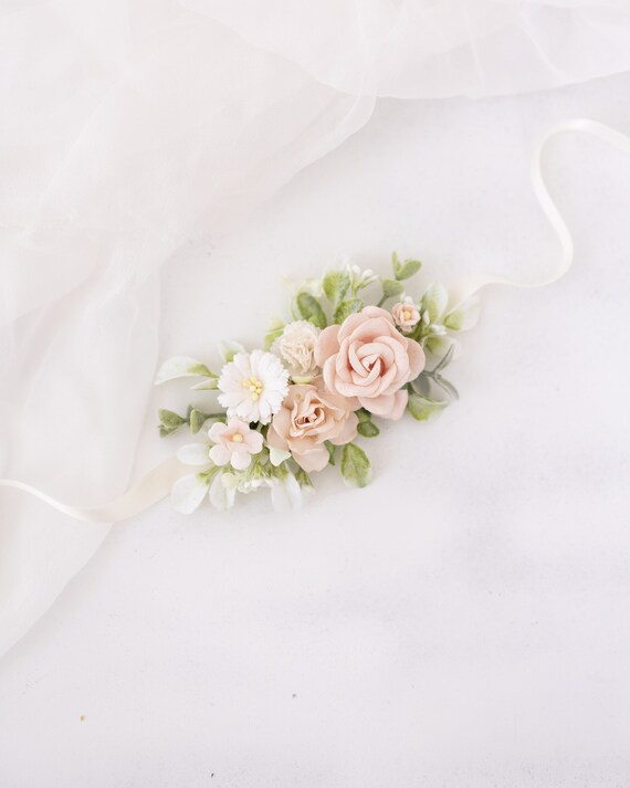 Rose Blu PATIKIL Fiore Polso Rosa Damigella D'Onore, 2pz Braccialetti Da Polso Con Fiori Di Rosa Artificiali Per Matrimonio Cerimonia Festa, Profondo Blu Corsage Per Damigelle