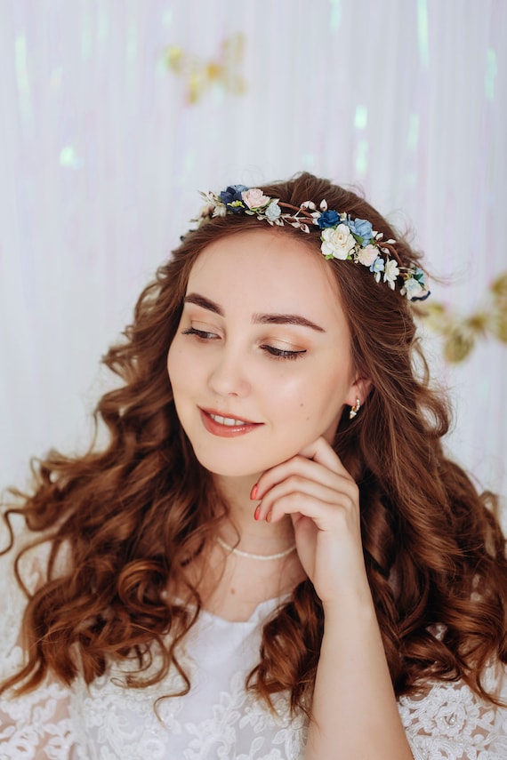 Boda Novia Flor Corona Banda De Pelo Artificial Ci... - Vicedeal