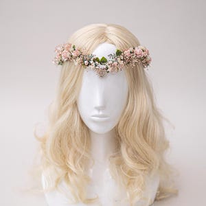 Dried flowers Elf Tiara, Elven Forest Headpiece, Fairy Crown, Wedding Flower Crown, Woodland Tiara, Renaissance Festival & Fantasy Crown