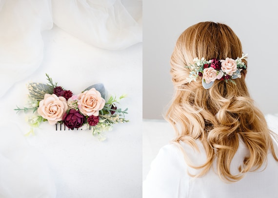 Blumenkrone Heiligenschein – Floraler Kopfschmuck Mit Eukalyptus Und Rosa Blüten, Verstellbar