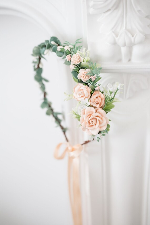 bloem ranken bruiloft hoofdtooi Bloemenkrans voor de bruid haarornamenten Trouwen Accessoires Haaraccessoires Kransen & Tiaras eucalyptusbladeren met bloemen en Swarovski Crystal parels 