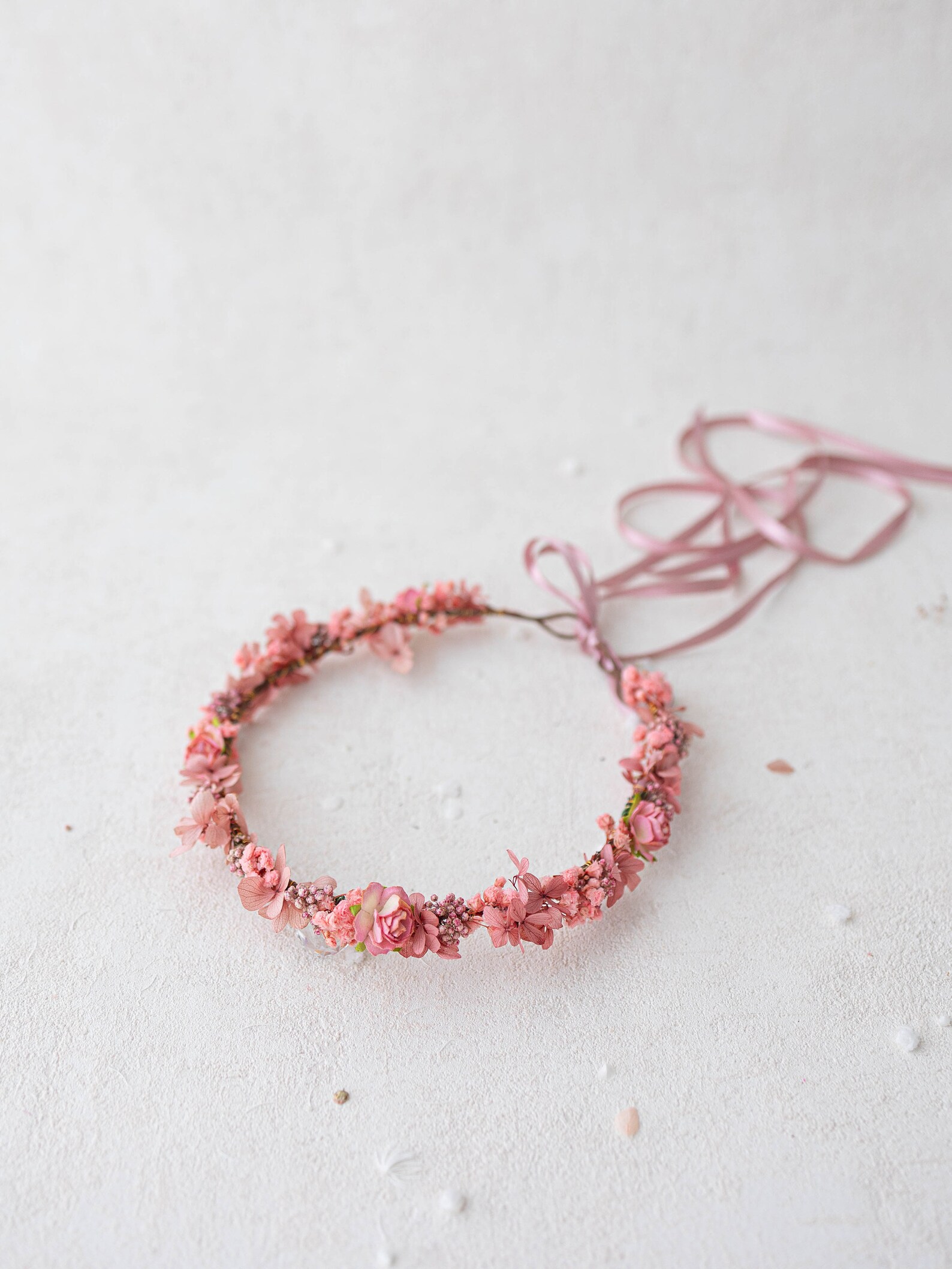 Colorfull Crown Colorfull Flower Crown With Dried Flowers. Bridal Flower Hair Wreath ...