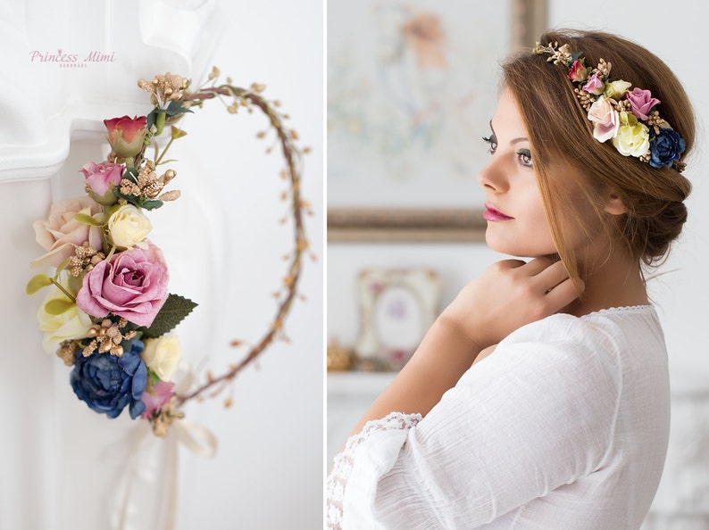 Flower Crown Wedding Tiara accessories Ranking SALENEW very popular! integrated 1st place Bridal flowers