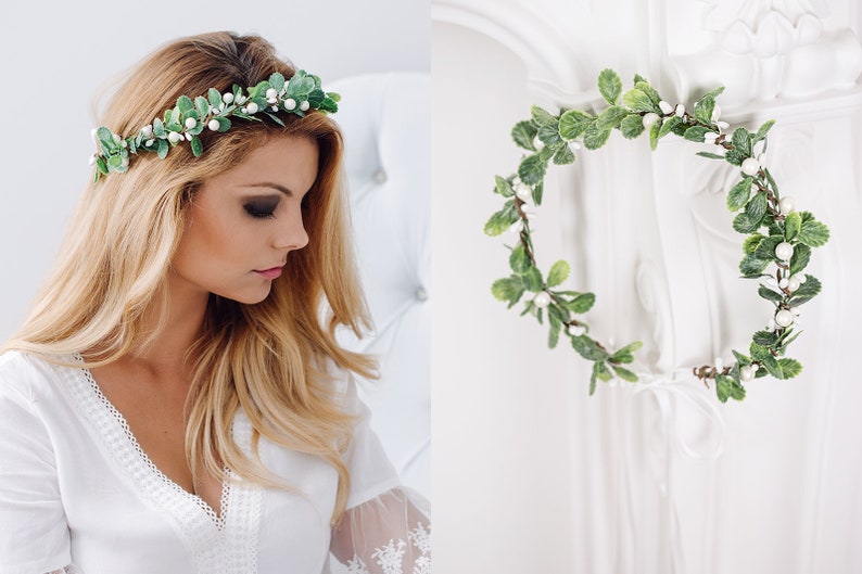 wedding hair flower headband