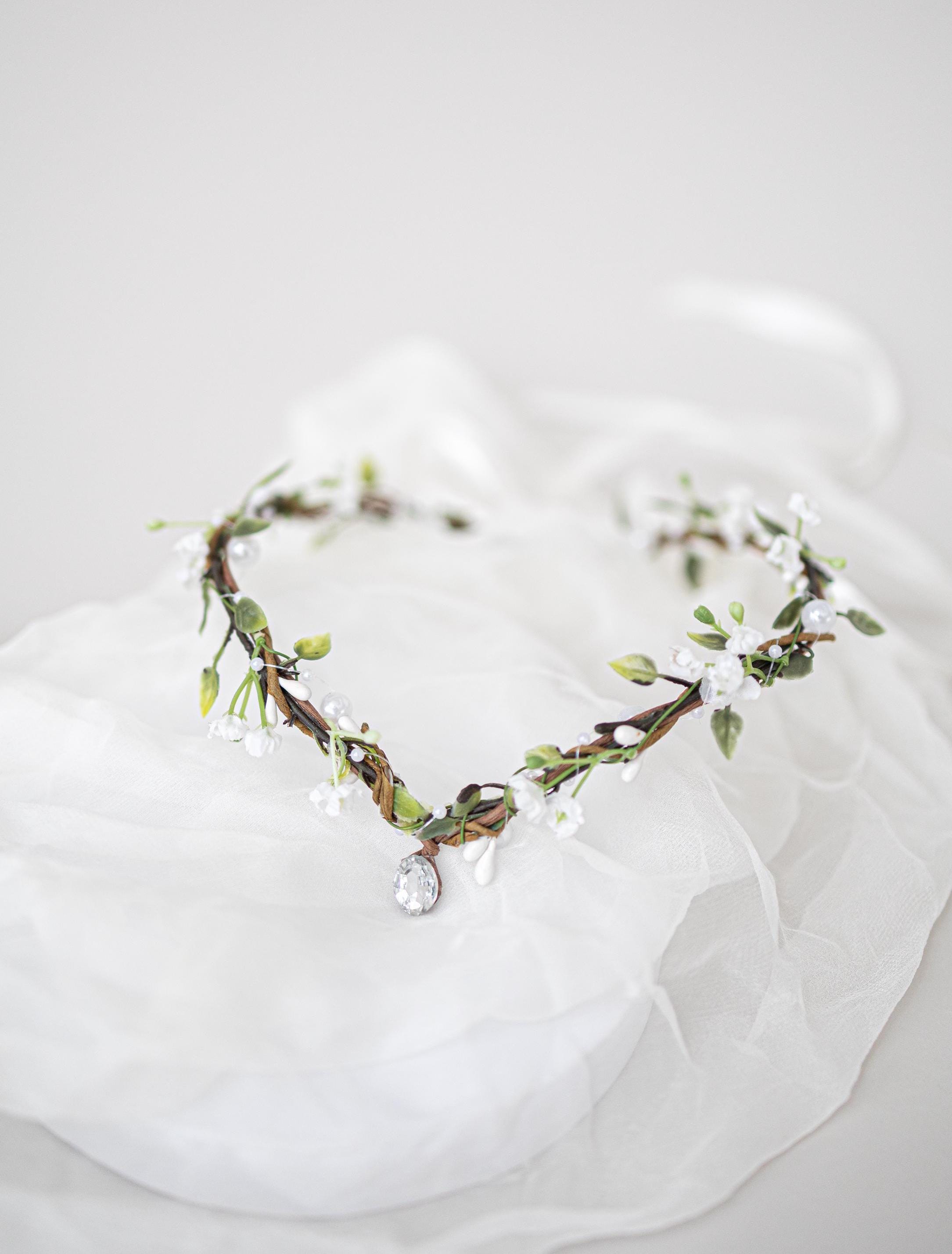 Elven Forest Headpiece - Elf Tiara Fairy Crown - Wedding 