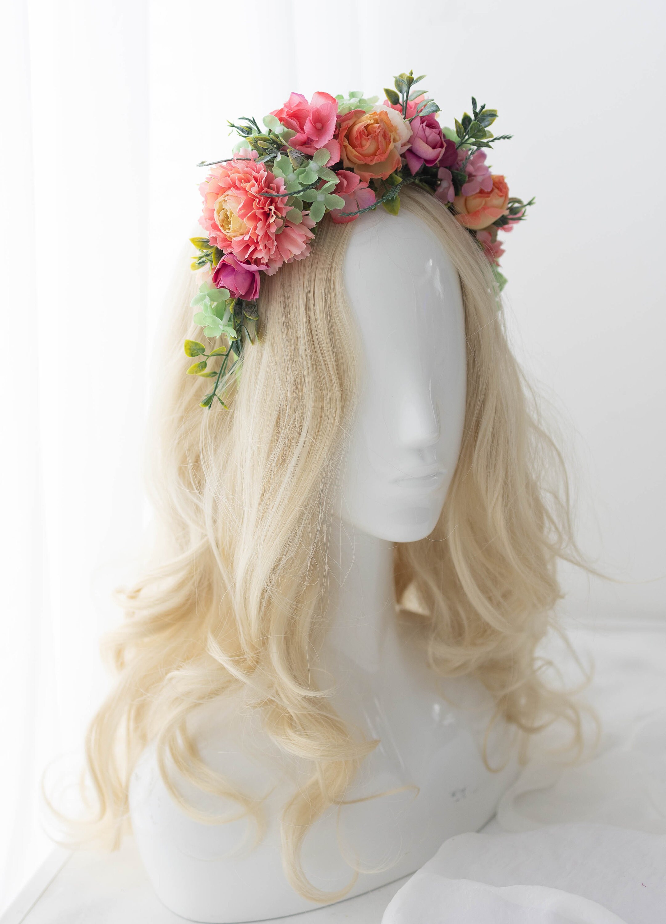 Set 4 Coroncine Fiori Per Capelli Regolabili - Per Matrimoni, Feste E Festival - Foto 12