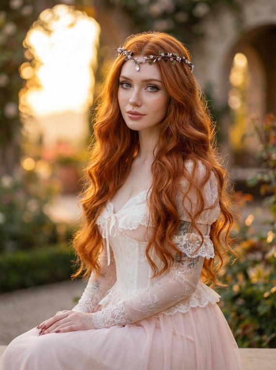 Elven Forest Headpiece - Elf Tiara Fairy Crown - Wedding  display picture 3
