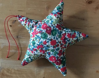 Decorative star in Liberty Emma and Georgina Green