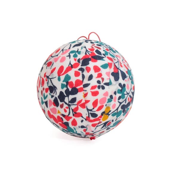 Boule De Noël En Tissu Liberty Nina Taylor Pétrole