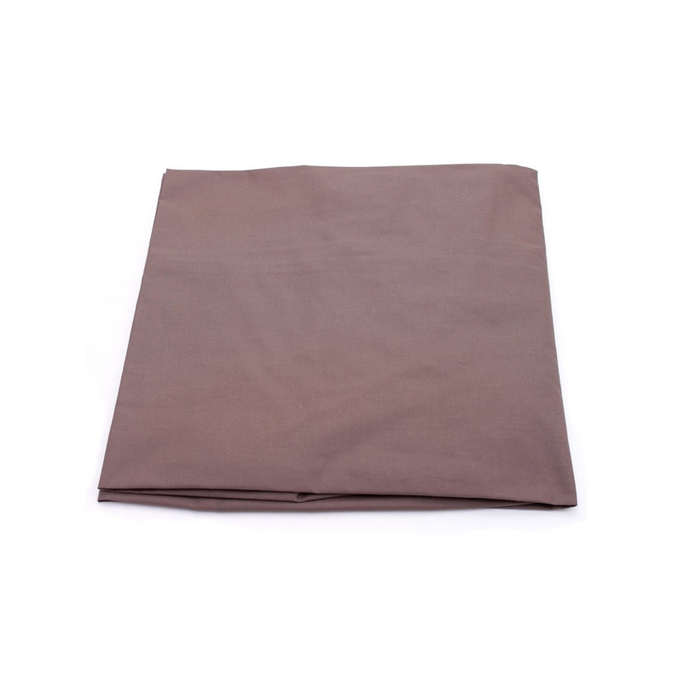 Drap Housse Uni Bébé en Percale Marron Glacé