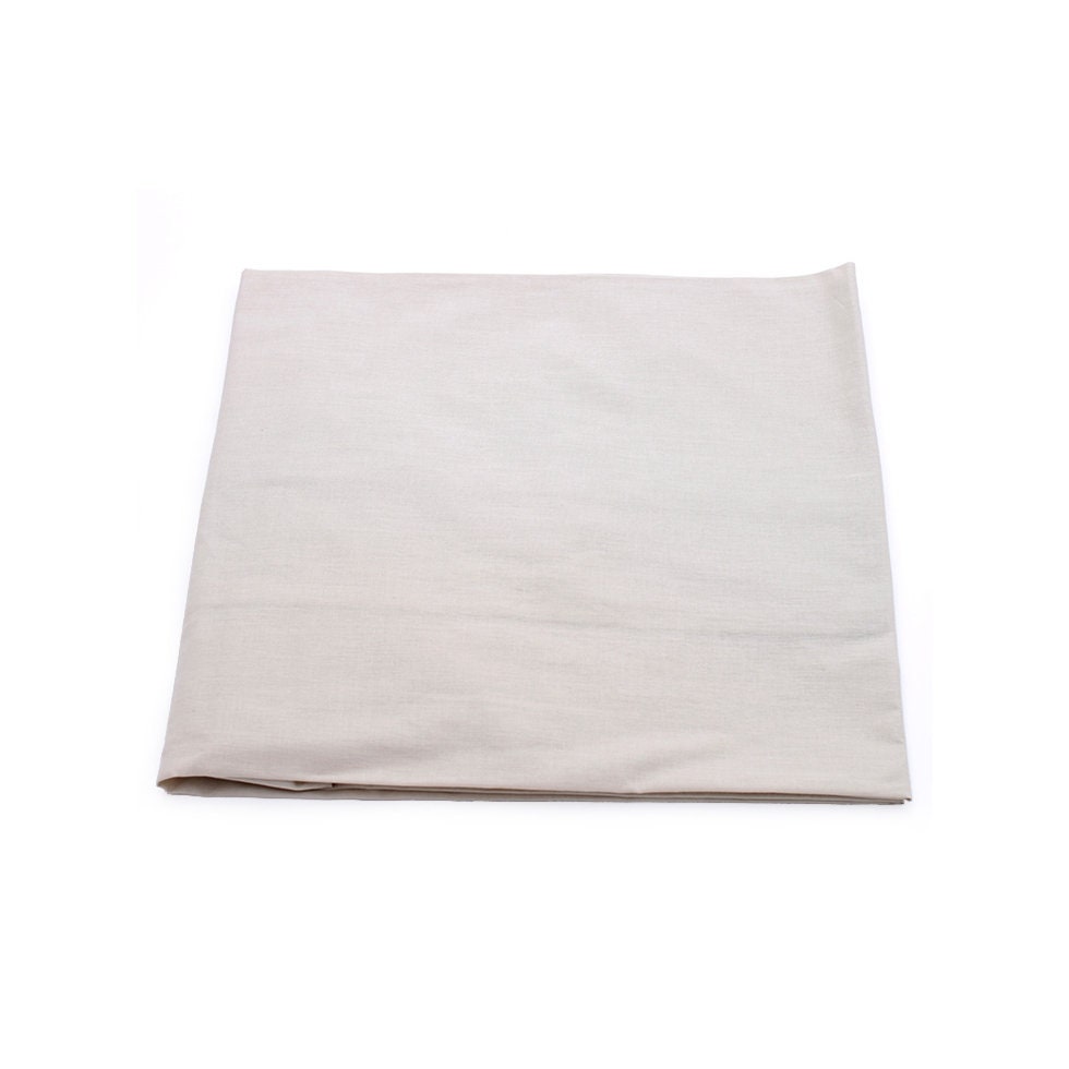 Drap Housse Uni Bébé Pur Coton Beige Seigle