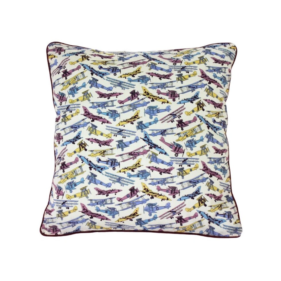 Housse de Coussin en Liberty Tom's Jet