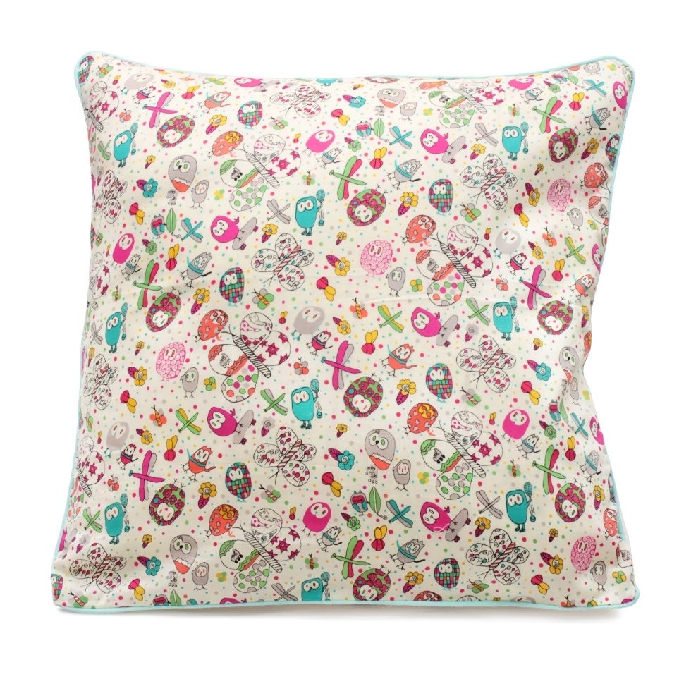 Housse de Coussin en Liberty Heliza's Owl