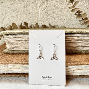 Celtic Trinity Knot Earrings in Sterling Silver