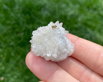 Spécimen de cristal de calcite transparent avec marcassite - Buffalo Iowa - Linwood Mine