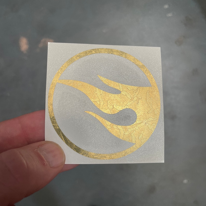 Super Treasure Hunt x LODC Gold Foil Vinyl Decals Mirrored Set image 1