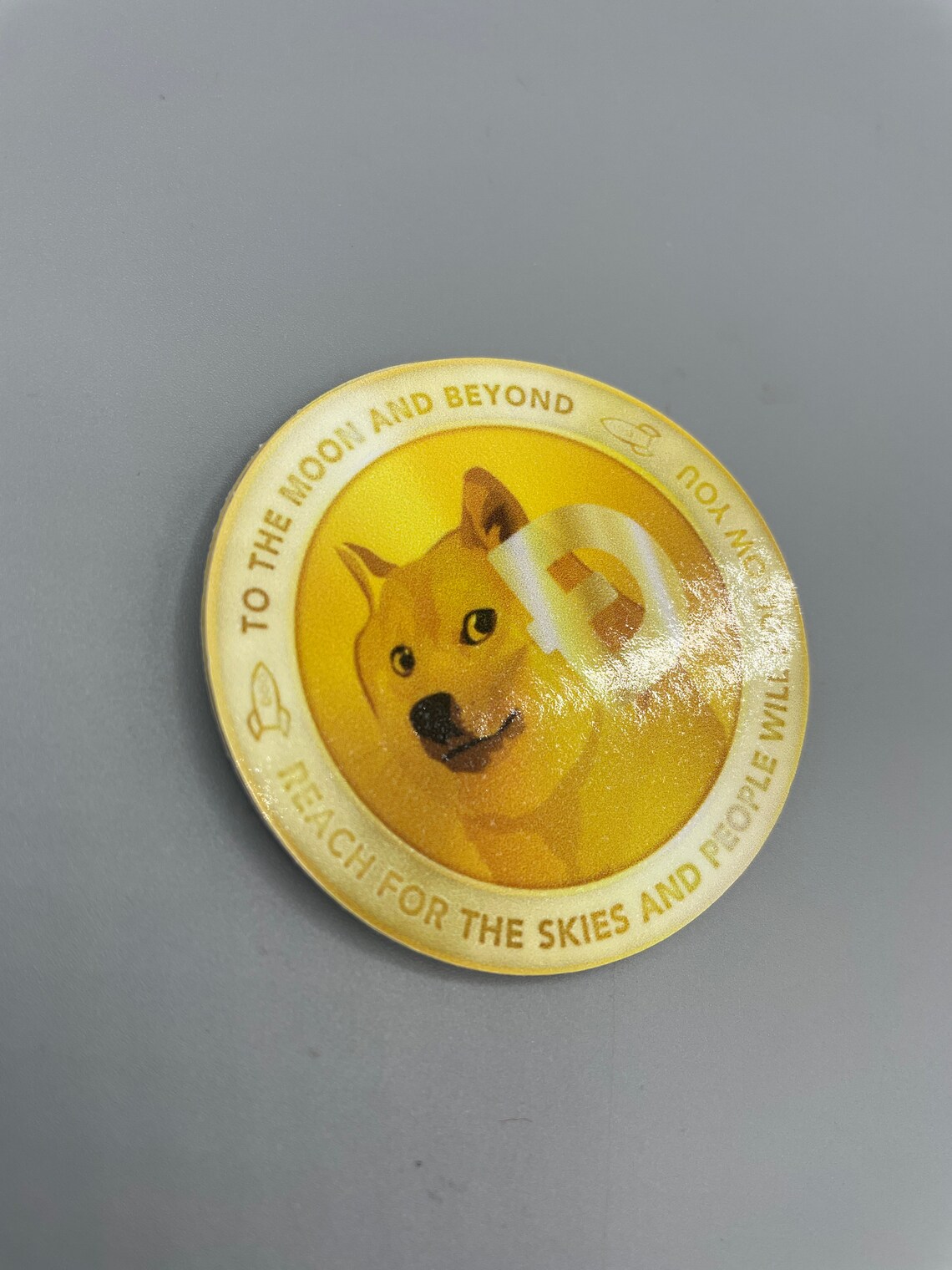 Doge Coin stickers 2 gloss 5 pack Etsy