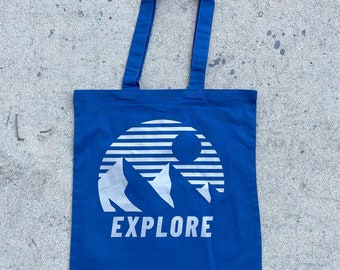 Explore Tote Bag: Hand-Printed in Sarasota, FL