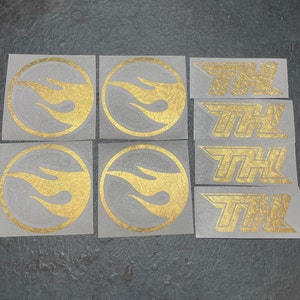 Super Treasure Hunt x TH Sticker Pack Gold Foil Vinyl Decals