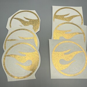Super Treasure Hunt x LODC Gold Foil Vinyl Decals Mirrored Set image 6