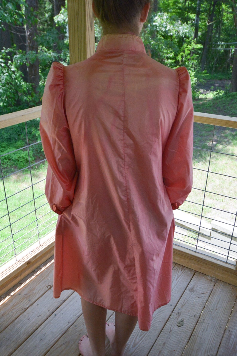 1980's Vintage Totes Rain Coat Trench Coat Pink/Peach Tie | Etsy